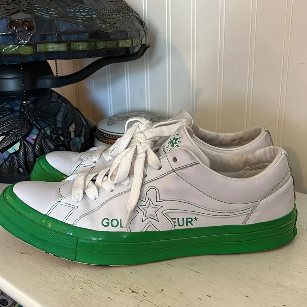 Converse One Star Golf Le Fleur green white size 12 euro shoes sneakers - Picture 4 of 9
